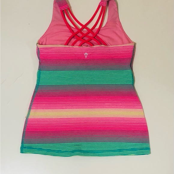 Iviiva tank top pink green and yellow - Picture 2 of 3